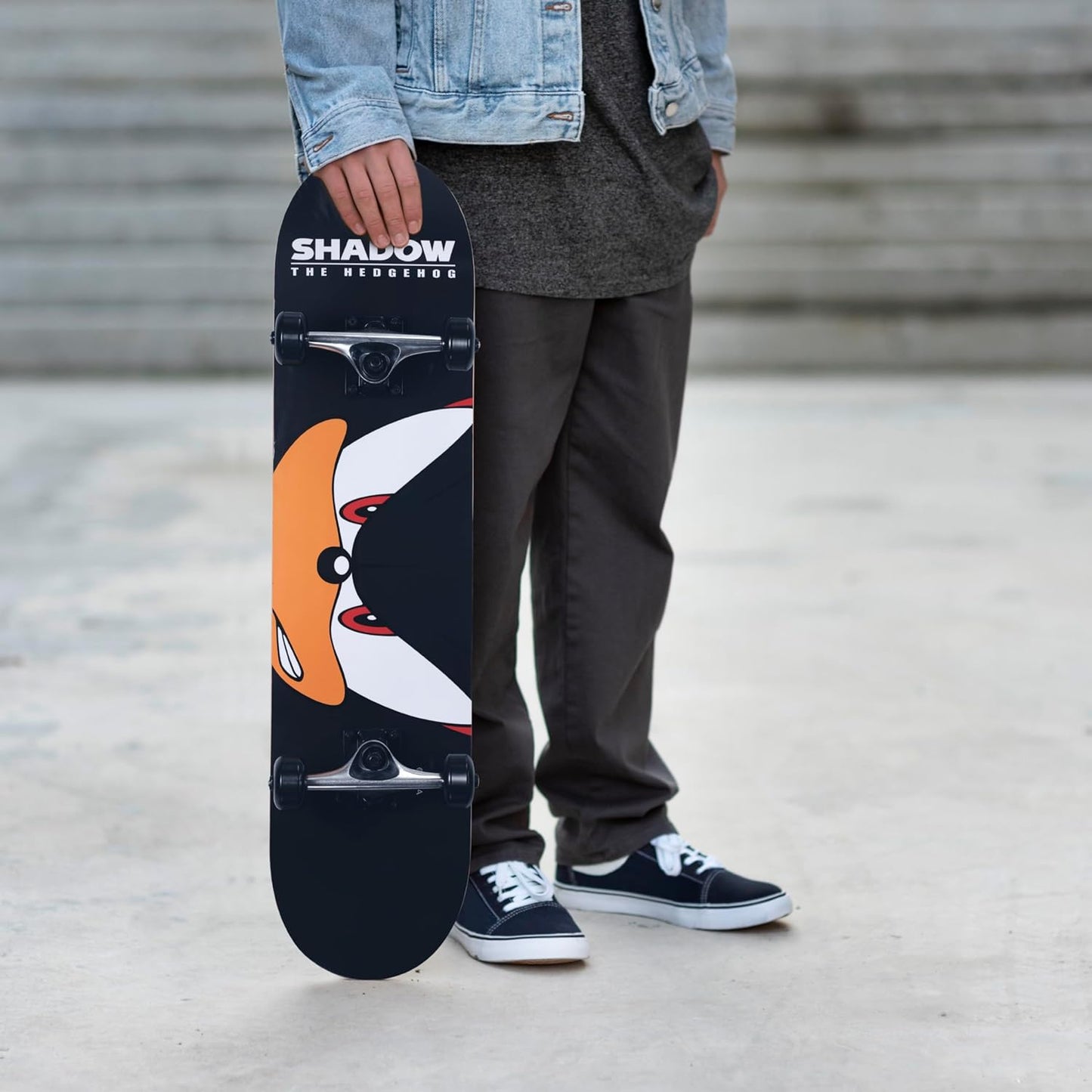 Skateboard Sonic the Hedgehog Character 31" Popsicle Skateboard - Cruiser Skateboard with ABEC 5 Bearings, Durable Deck, Smooth Wheels, Shadow