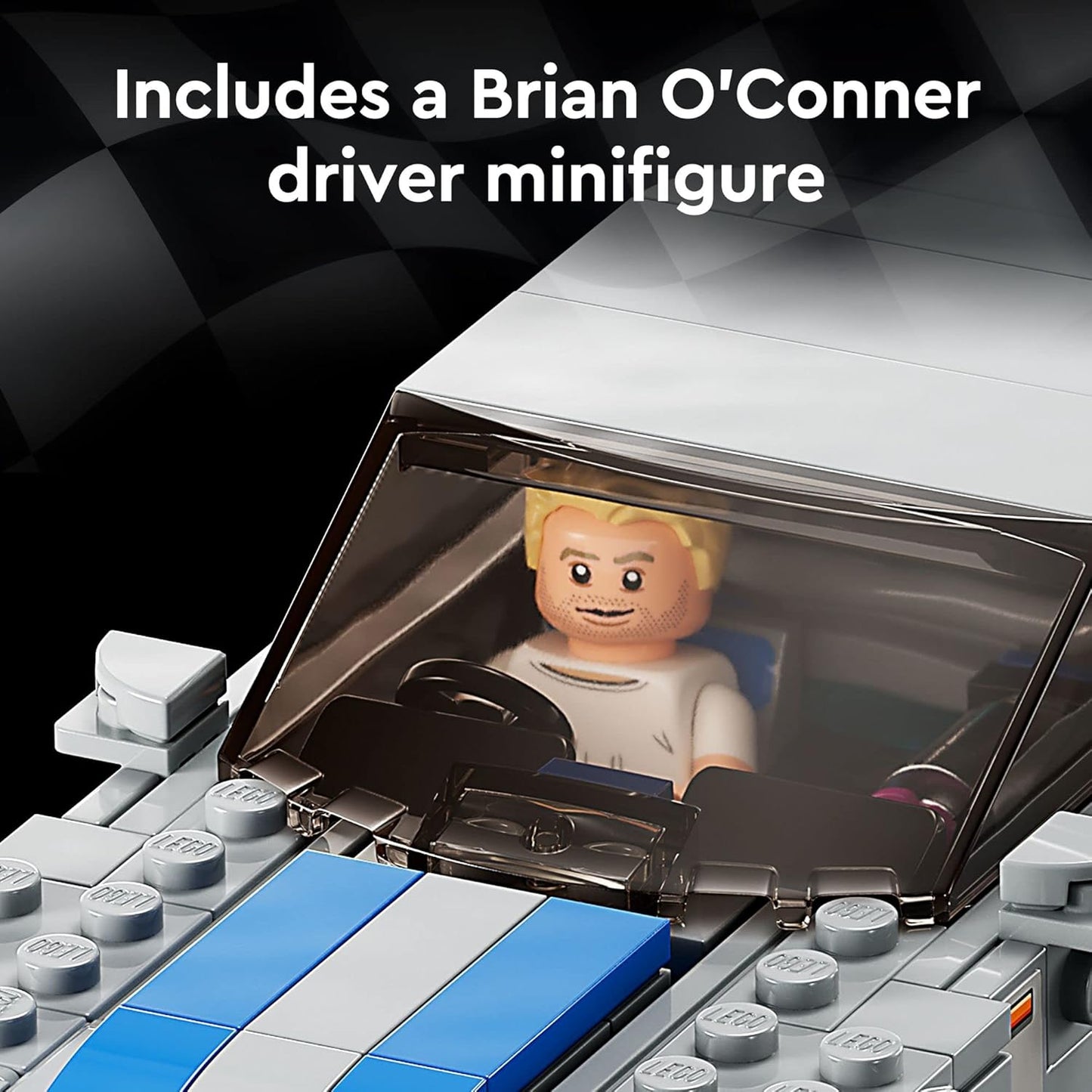 LEGO Speed Champions 2 Fast 2 Furious Nissan Skyline GT-R (R34) Collectible with Racer Minifigure
