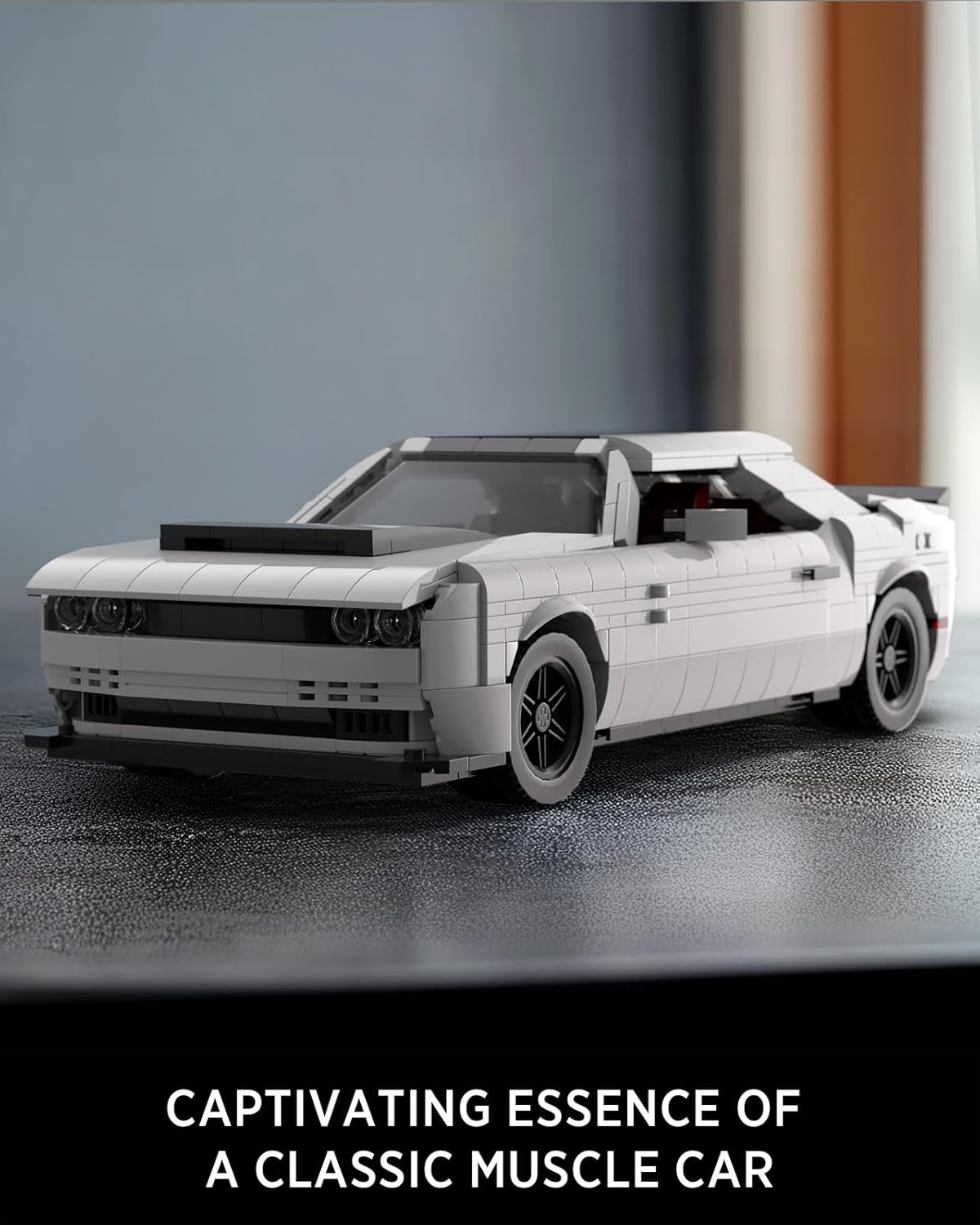 NIFELIZ LEGO Mini Demon Muscle CAR Set, Iconic Building Toy Model for Adults, Ideal Display Set for Muscle Car Fans Gift-Giving (1225 PCS, NF10284)