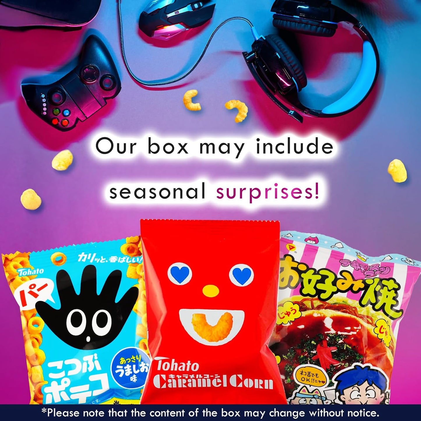 SHOGUN CANDY 40 Pcs Japanese Snacks and Japanese Candy, Popin Cookin Snack Boxes, Kawaii Anime Tsukuyomi