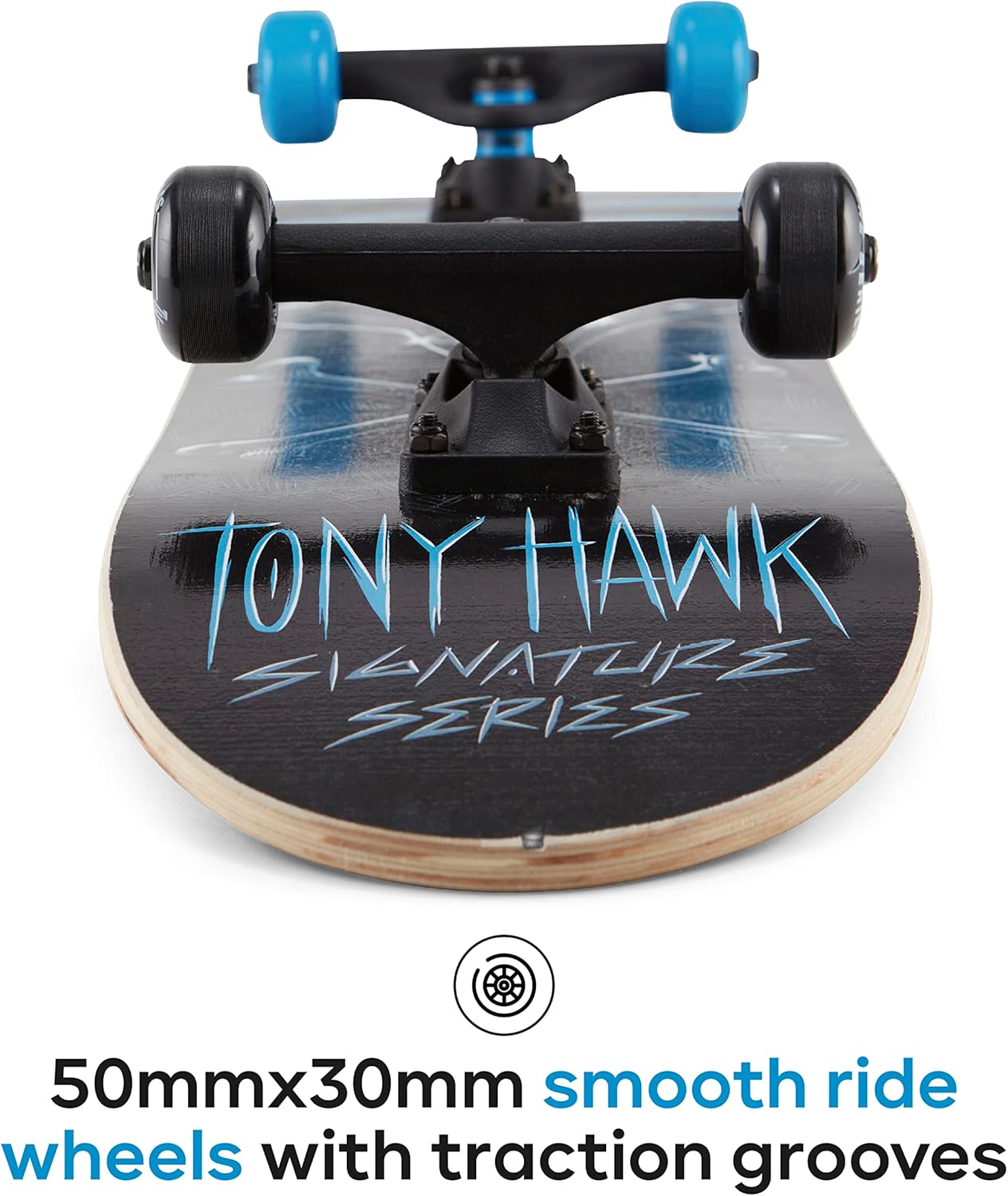 Skateboard Tony Hawk 31"- Signature Series 1 Skateboard with Pro Trucks, Full Grip Tape, ABEC 3 Bearings, Ideal for All Experience Levels