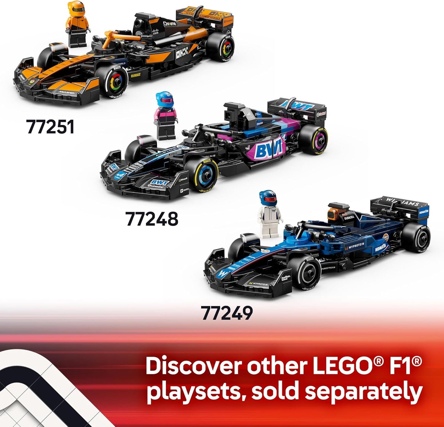 LEGO Speed Champions Moneygram Haas F1 Team VF-24 Race Car Toy Building Set