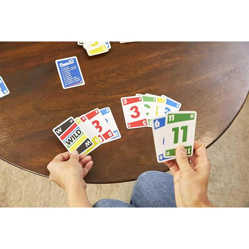 Board Game Card Game Mattel Games Phase 10 with 108 Cards Great Game for Kids, Family Ages 7 Years and Older Contain Blue Storage Box