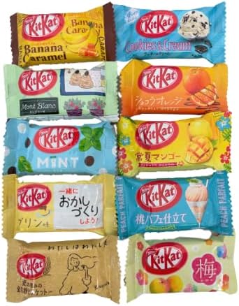 SHC 50 Pcs Japanese Candy & Snack POPIN COOKIN Ninjaz Treatz Box Set, Big Japanese Kitkat Assortment (10 Pieces per box )