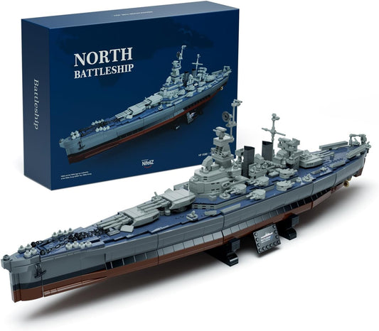 LEGO NIFELIZ North Battleship, Military Warhip Building Set for Adults, Collectible Army Model to Build and Display, Gift Ideal for Military Enthusiasts 1701 PCS