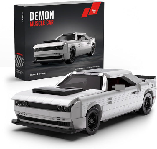 NIFELIZ LEGO Mini Demon Muscle CAR Set, Iconic Building Toy Model for Adults, Ideal Display Set for Muscle Car Fans Gift-Giving (1225 PCS, NF10284)