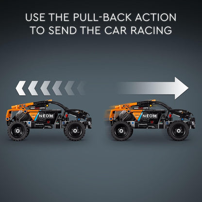LEGO Technic NEOM Mclaren Extreme E Race Off-Road Pull Back Car Toy 