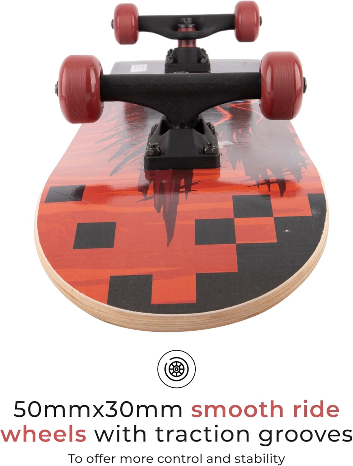 Skateboard Tony Hawk 31" - Signature Series 1 Skateboard with Pro Trucks, Full Grip Tape, 9-Ply Maple Deck, Ideal for All Experience Levels