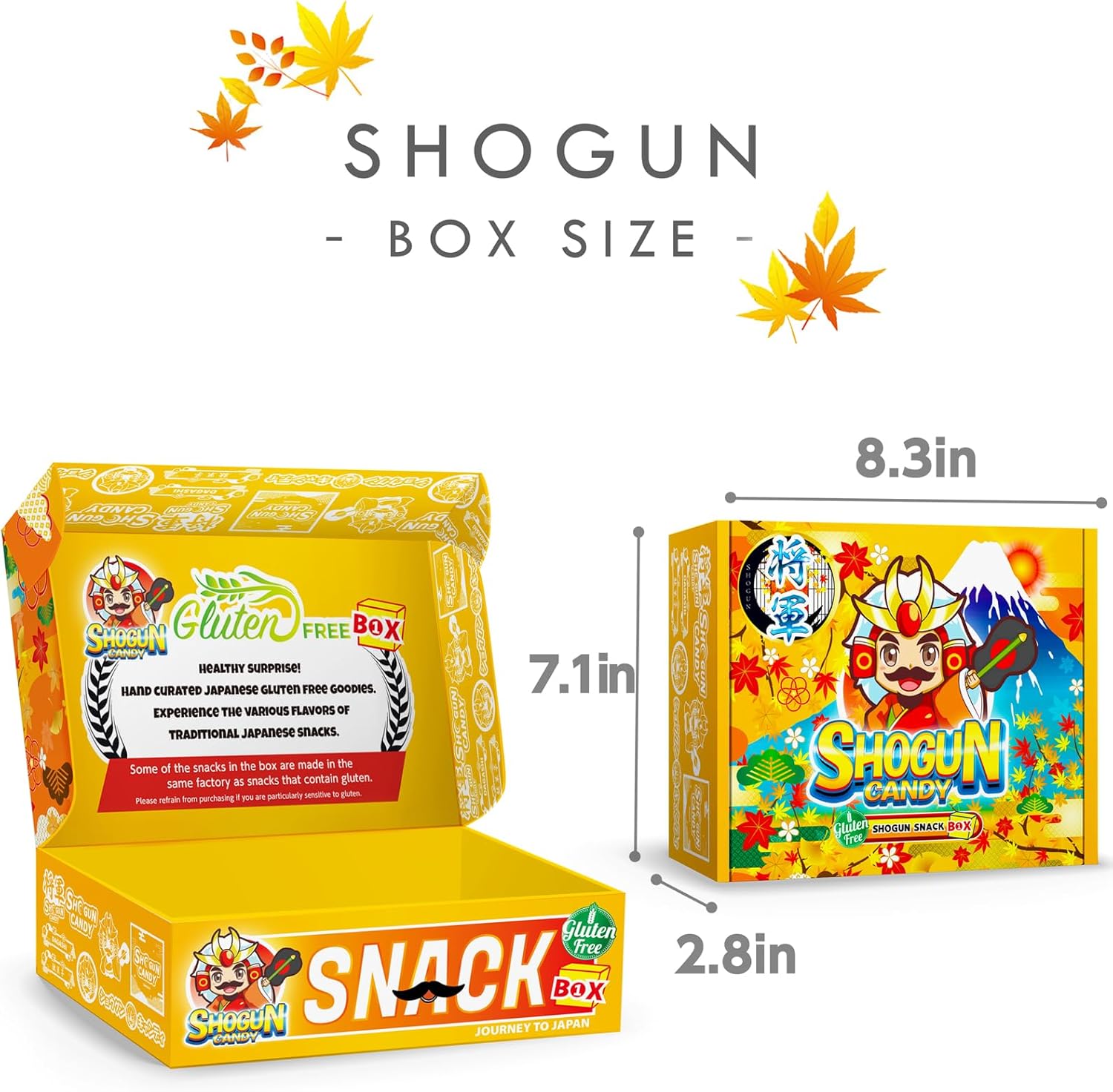 SHOGUN CANDY 40 Pcs Japanese Snacks and Japanese Candy, Popin Cookin Snack Boxes, Kawaii Anime Shogun Box