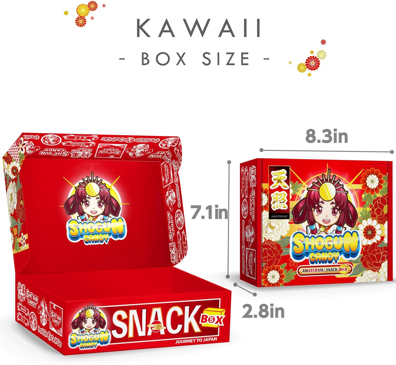 SHOGUN CANDY 40 Pcs Japanese Snacks and Japanese Candy, Popin Cookin Snack Boxes, Kawaii Anime Amaterasu