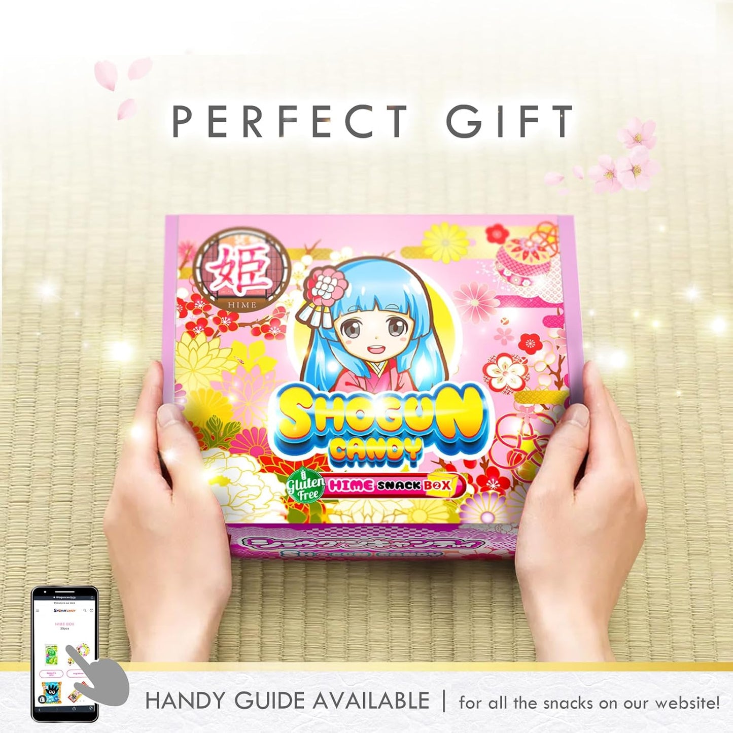SHOGUN CANDY 40 Pcs Japanese Snacks and Japanese Candy, Popin Cookin Snack Boxes, Kawaii Anime Hime Box