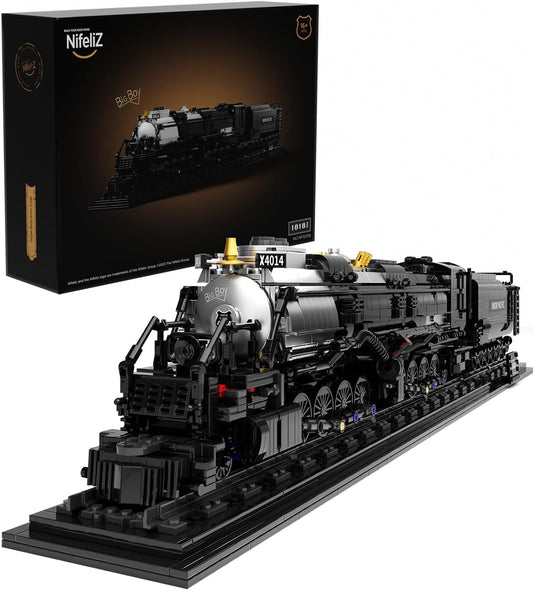 NIFELIZ LEGO Big Boy Locomotive, Articulated Steam Locomotive Building Block Set, Legendary Steam Train Display Kit for Gift Giving (1,818 Pieces)