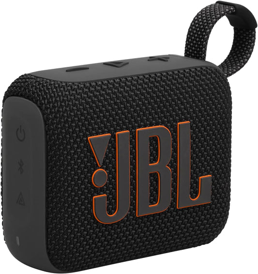 Speaker JBL Go 4 - Ultra-Portable, Waterproof and Dustproof Bluetooth, 7-Hour Built-In Battery, Made in Part with Recycled Materials (Black)