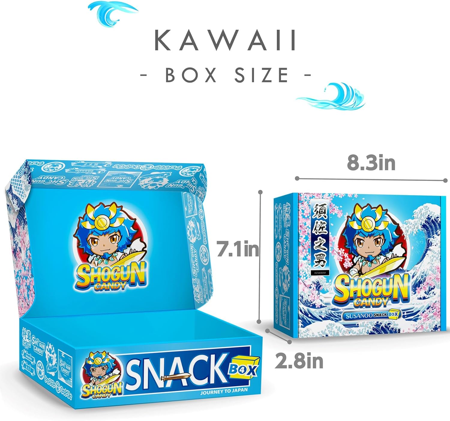 SHOGUN CANDY 40 Pcs Japanese Snacks and Japanese Candy, Popin Cookin Snack Boxes, Kawaii Anime Susanoo