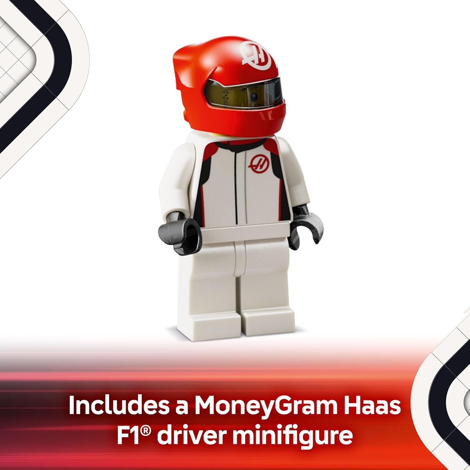 LEGO Speed Champions Moneygram Haas F1 Team VF-24 Race Car Toy Building Set 