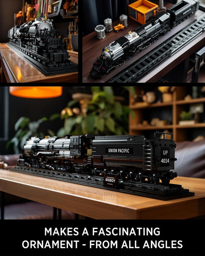 NIFELIZ LEGO Big Boy Locomotive, Articulated Steam Locomotive Building Block Set, Legendary Steam Train Display Kit for Gift Giving (1,818 Pieces)