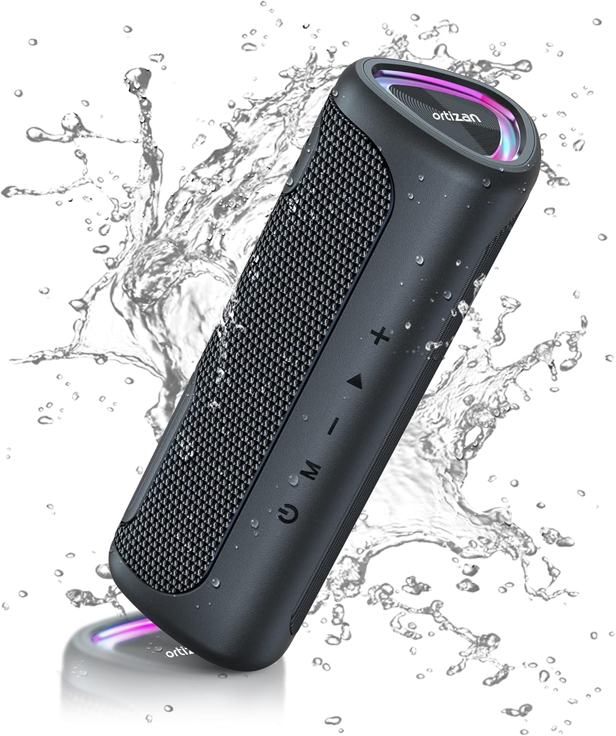 Speaker Bluetooth Wireless, IPX7 Bluetooth with LED Lights, Speakers Bluetooth Wireless 24W, Hi-Quality Sound, Portable Speakers Bbluetooth, Dual Pairing for Home, Outdoor