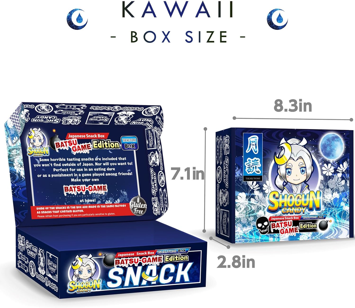 SHOGUN CANDY 40 Pcs Japanese Snacks and Japanese Candy, Popin Cookin Snack Boxes, Kawaii Anime Tsukuyomi