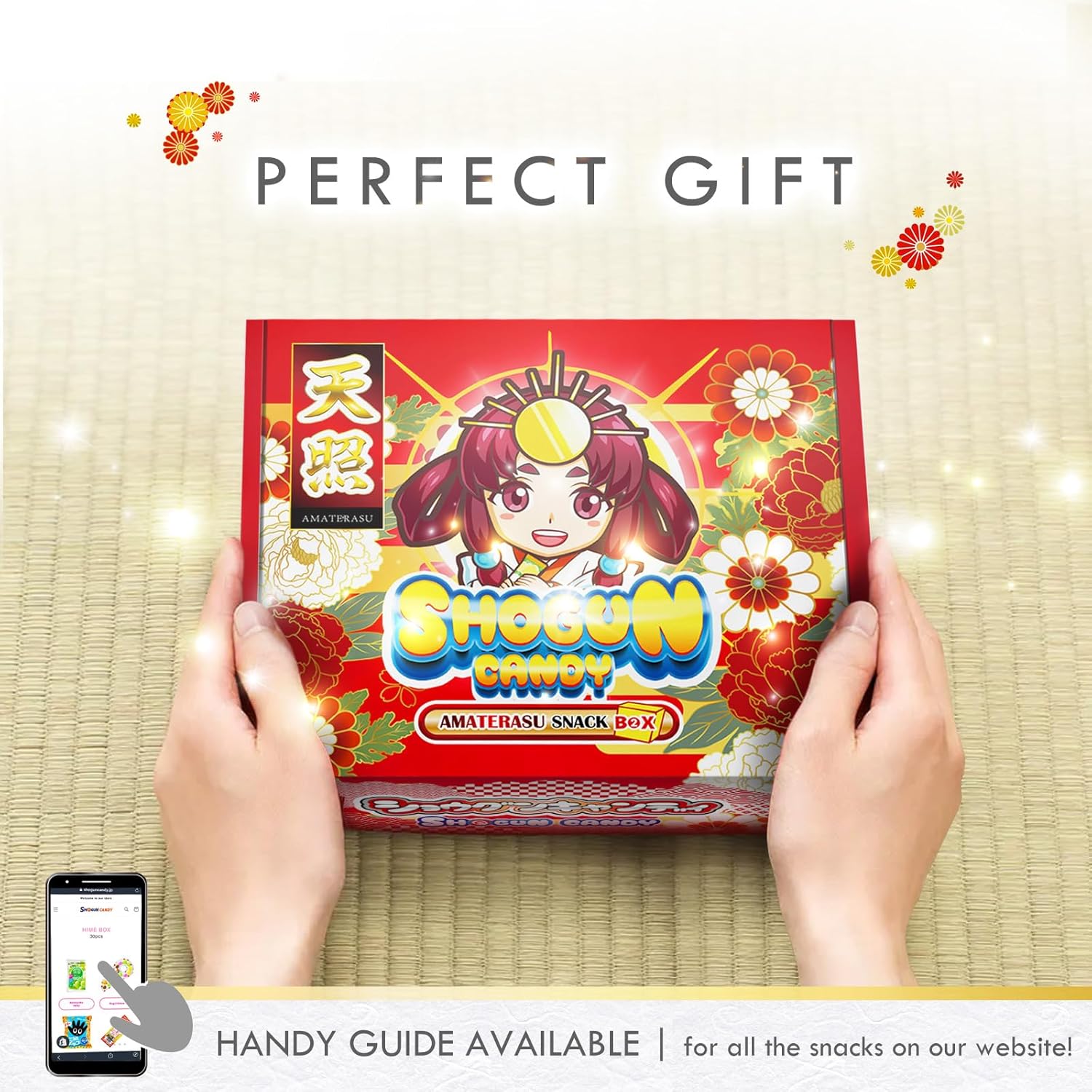 SHOGUN CANDY 40 Pcs Japanese Snacks and Japanese Candy, Popin Cookin Snack Boxes, Kawaii Anime Amaterasu