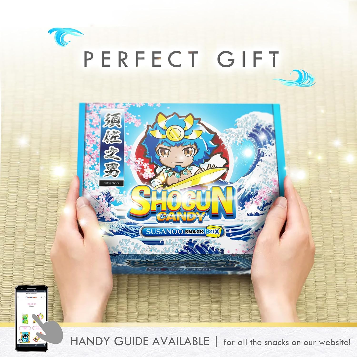SHOGUN CANDY 40 Pcs Japanese Snacks and Japanese Candy, Popin Cookin Snack Boxes, Kawaii Anime Susanoo