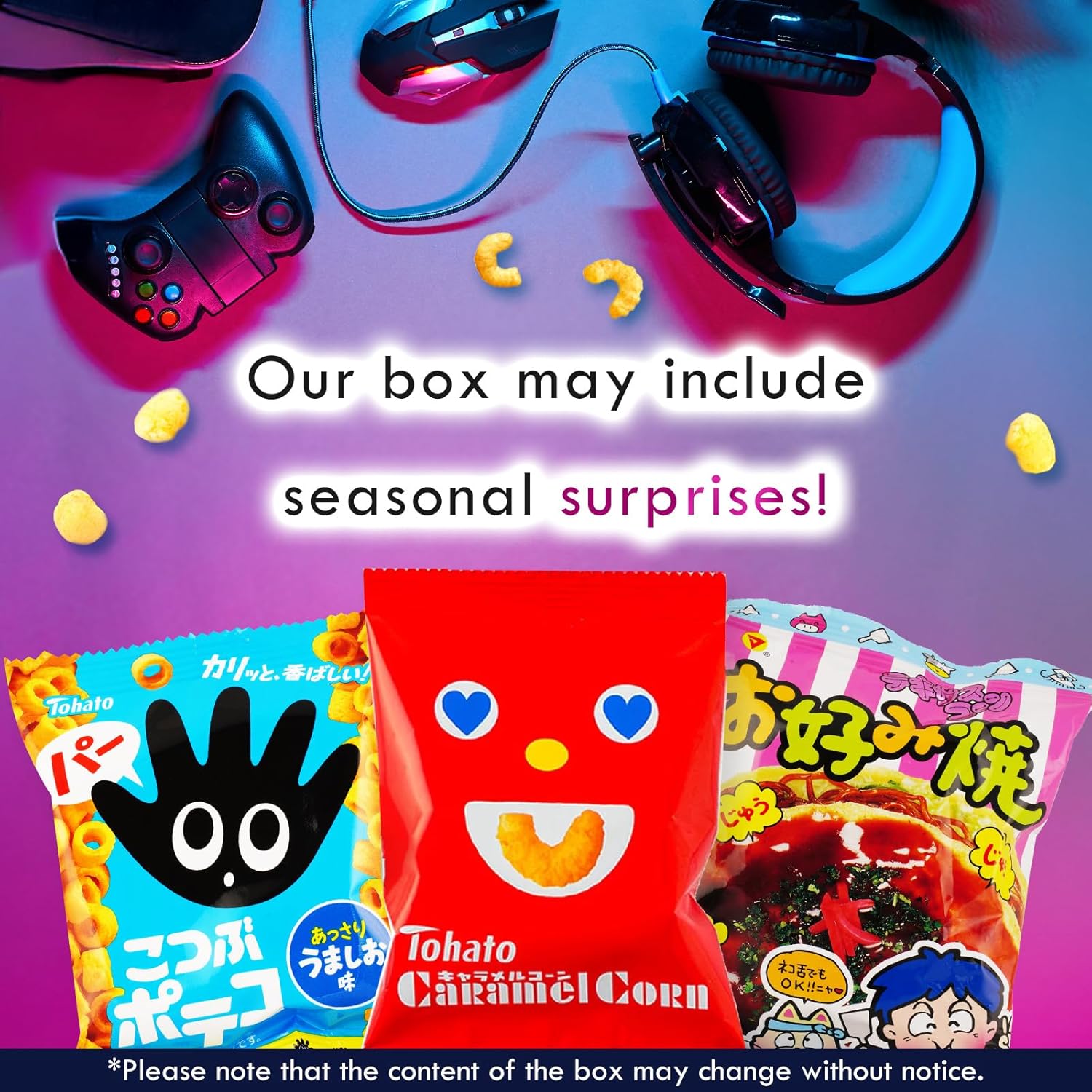 SHOGUN CANDY 40 Pcs Japanese Snacks and Japanese Candy, Popin Cookin Snack Boxes, Kawaii Anime Tsukuyomi