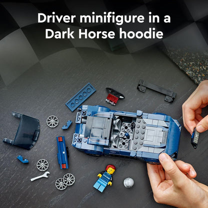 LEGO Speed Champions Ford Mustang Dark Horse Sports Car Toy, Buildable Ford Mustang Toy