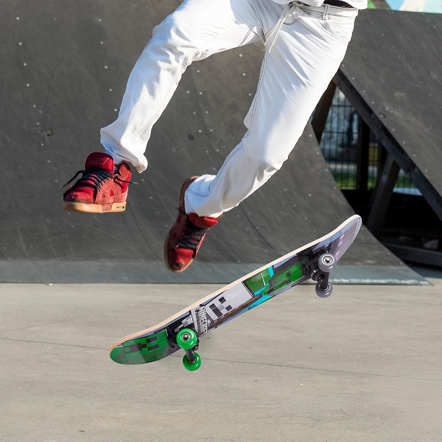 Skateboard Minecraft Mob 31 Inch Skateboard, 9-Ply Maple Deck Skate Board for Cruising, Carving, Tricks and Downhill
