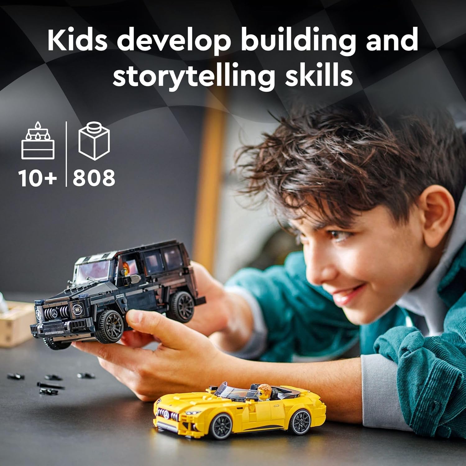 LEGO Speed Champions Mercedes-Amg G 63 & Mercedes-Amg SL 63 F1  2 Building Sets with 2 Driver Minifigures