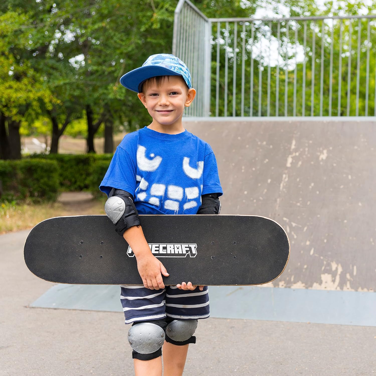 Skateboard Minecraft Mob 31 Inch Skateboard, 9-Ply Maple Deck Skate Board for Cruising, Carving, Tricks and Downhill