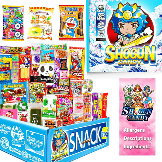 SHOGUN CANDY 40 Pcs Japanese Snacks and Japanese Candy, Popin Cookin Snack Boxes, Kawaii Anime Susanoo