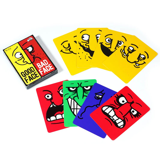 Board Game Card Game Good Face Bad Face Hilarious Party Travel Game for Family